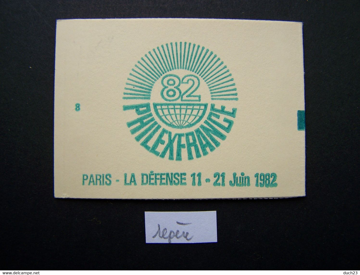 2219-C1 CONF. 8 CARNET REPERE VERT FERME 20 TIMBRES LIBERTE DE GANDON 1,60 VERT PHILEXFRANCE 82 - Other & Unclassified