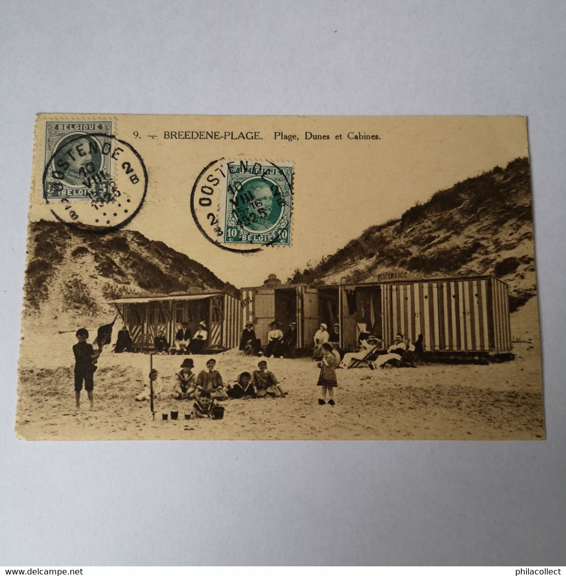 Bredene - Breedene Plage // Plage, Dunes Et Cabines (animee) 1925 - Bredene