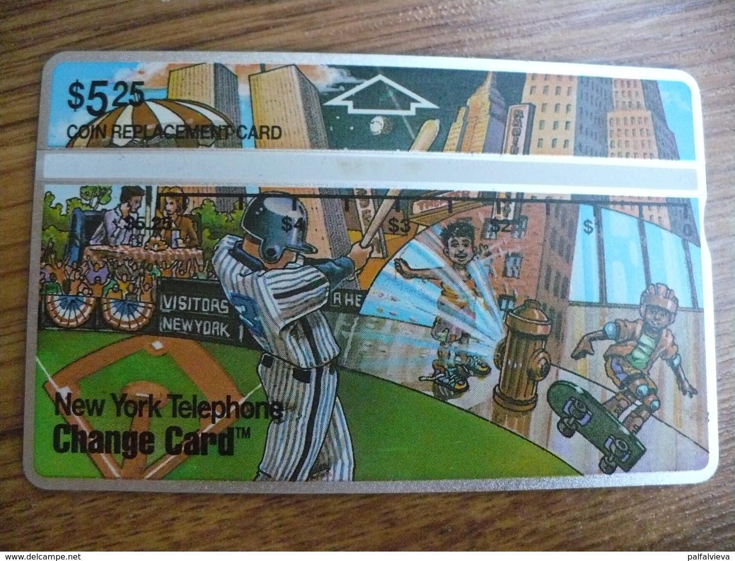L & G Phonecard USA  - New York, Baseball - [1] Holographic Cards (Landis & Gyr)