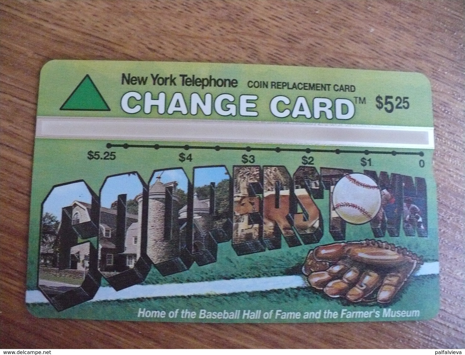 L & G Phonecard USA  - New York, Coopers Town, Baseball - [1] Hologrammkarten (Landis & Gyr)