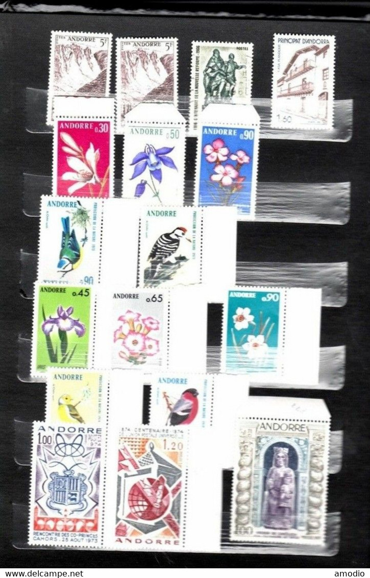 Andorre Petite Collection Blocs Neufs1973/1988 N** MNH Cote 640 € 13 Scans TB - Collections