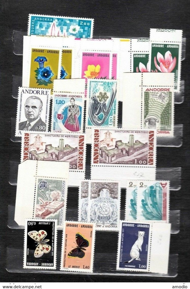 Andorre Petite Collection Blocs Neufs1973/1988 N** MNH Cote 640 € 13 Scans TB - Collections