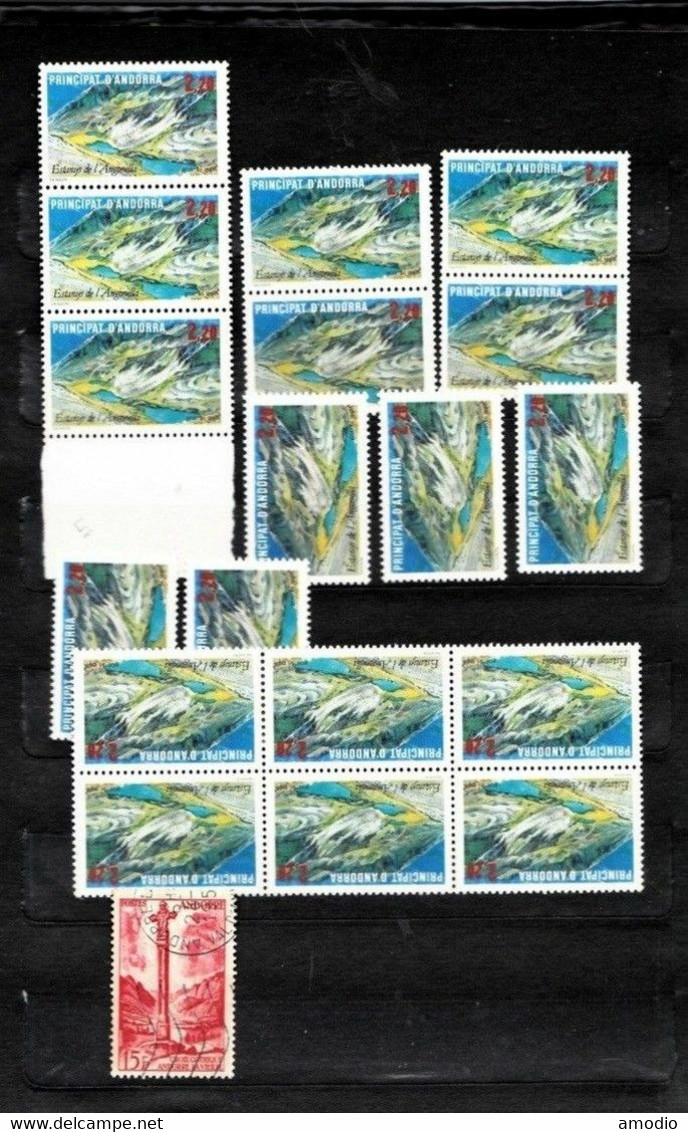 Andorre Petite collection blocs neufs1973/1988 N** MNH Cote 640 € 13 scans TB