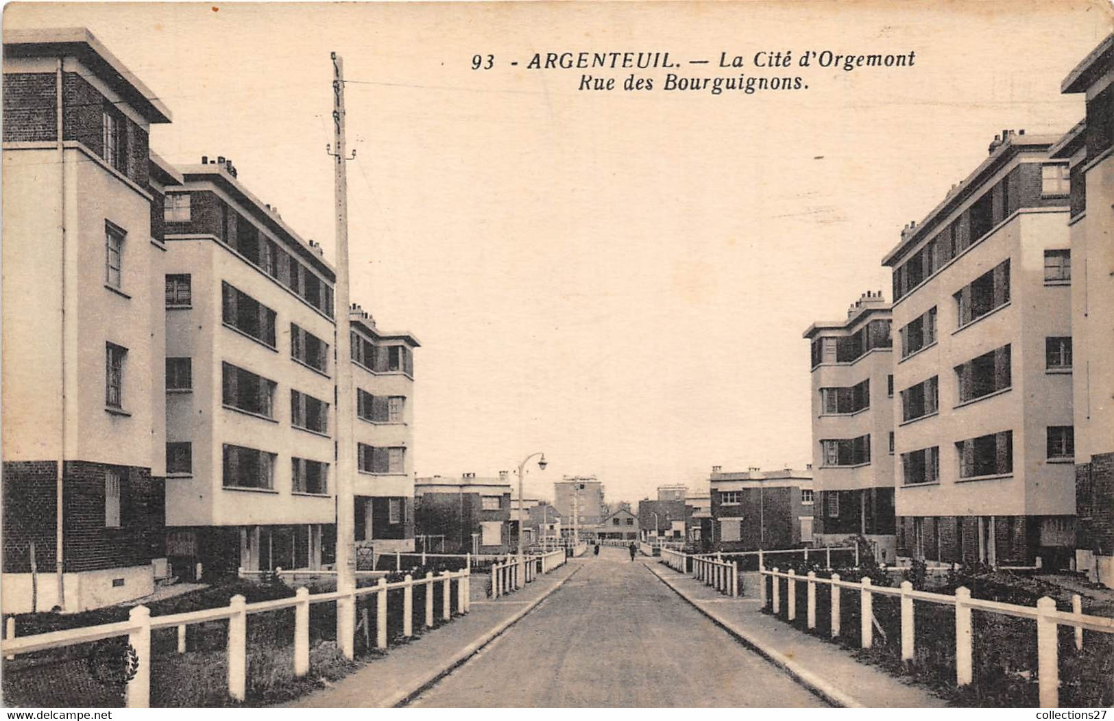 95-ARGENTEUIL- LA CITE D'ORGEMONT, RUE DES BOURGUIGNONS - Argenteuil
