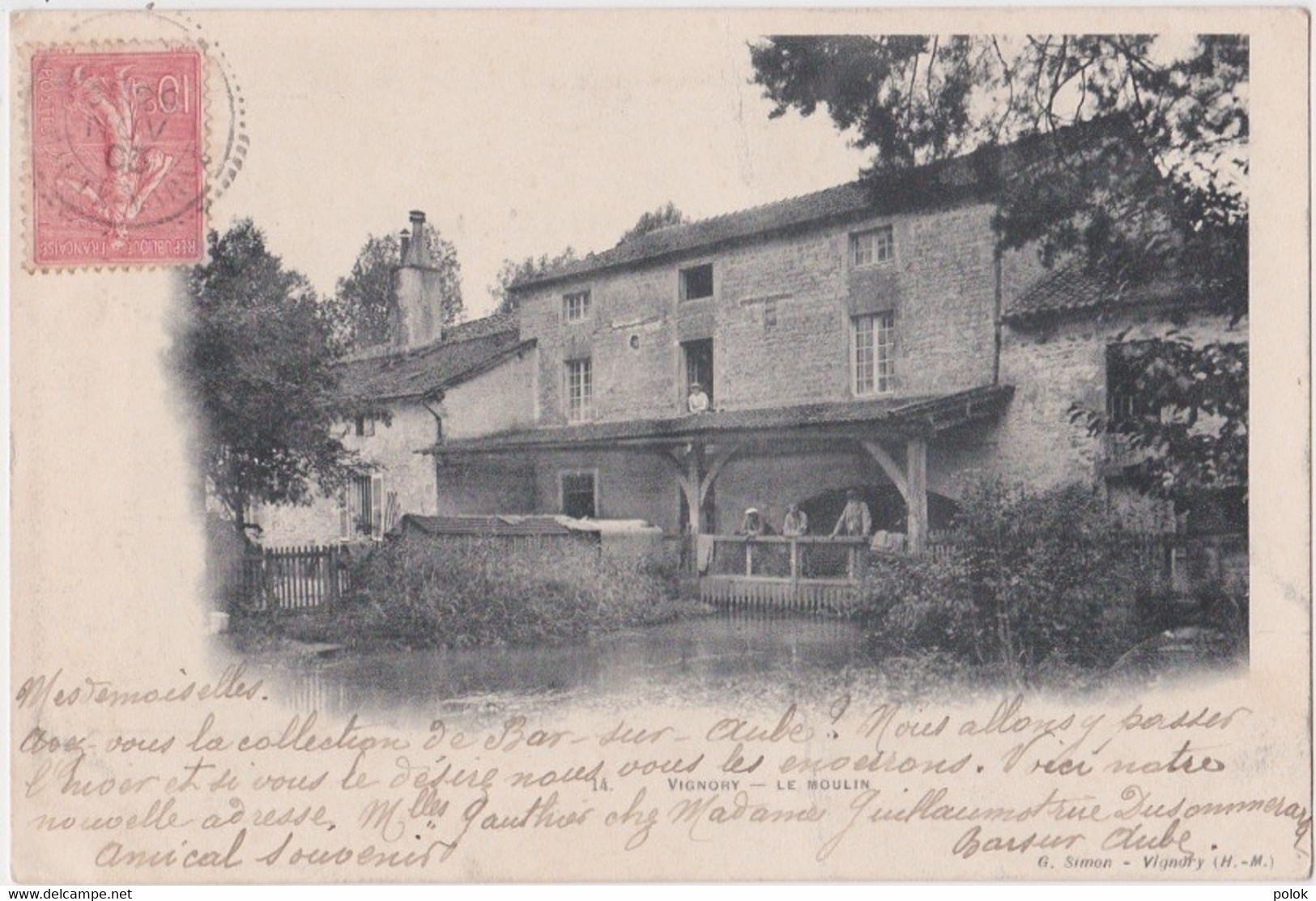 Rare Cpa Précurseur VIGNORY - Le Moulin (1903) - Vignory