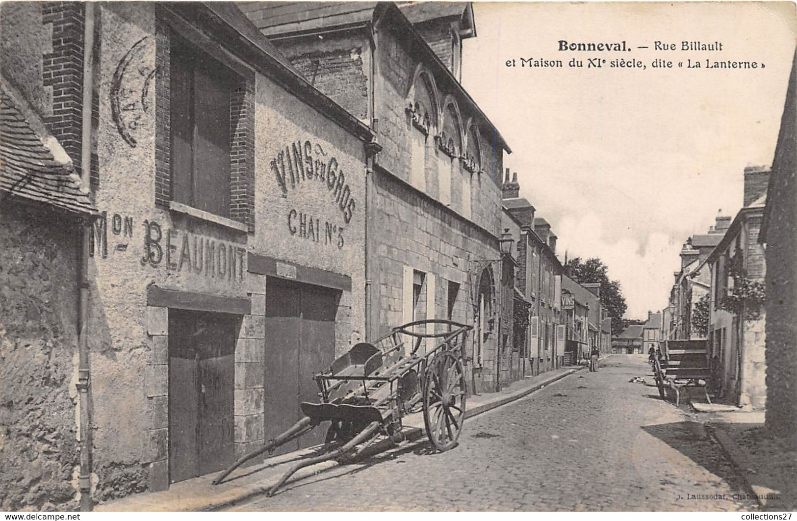 28-BONNEVAL- RUE BILLAULT, ET MAISON DU XIeS DITE LA LANTERNE - Bonneval