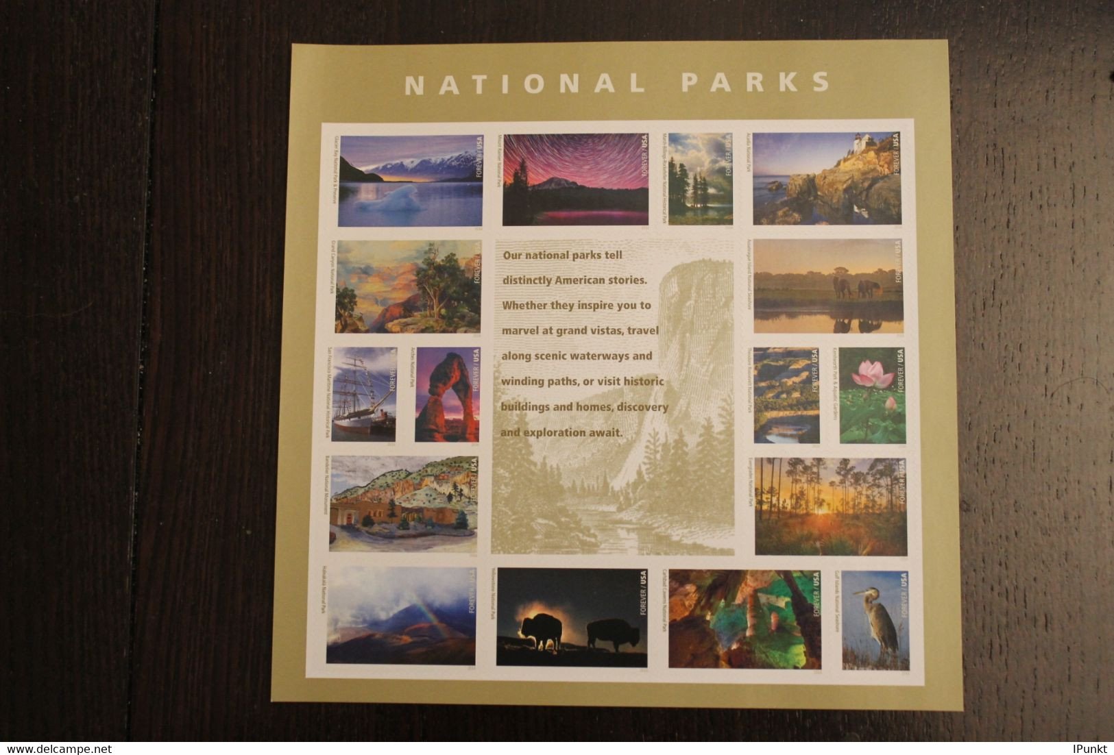USA 2016; National Parks; Folienbogen; Sk; MiNr 5259-74, MNH - Sheets