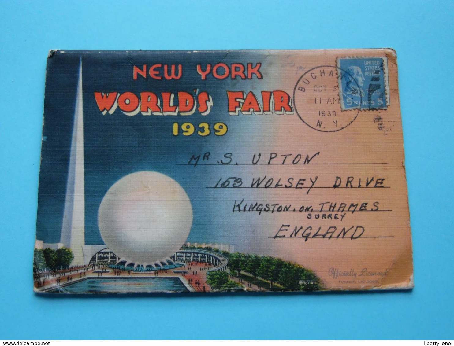 NEW YORK WORLD'S FAIR 1939 ( See / Voir Scans ) Miller Art Carnet With Views Of The Fair > Stamp 1939 ! - Exhibitions