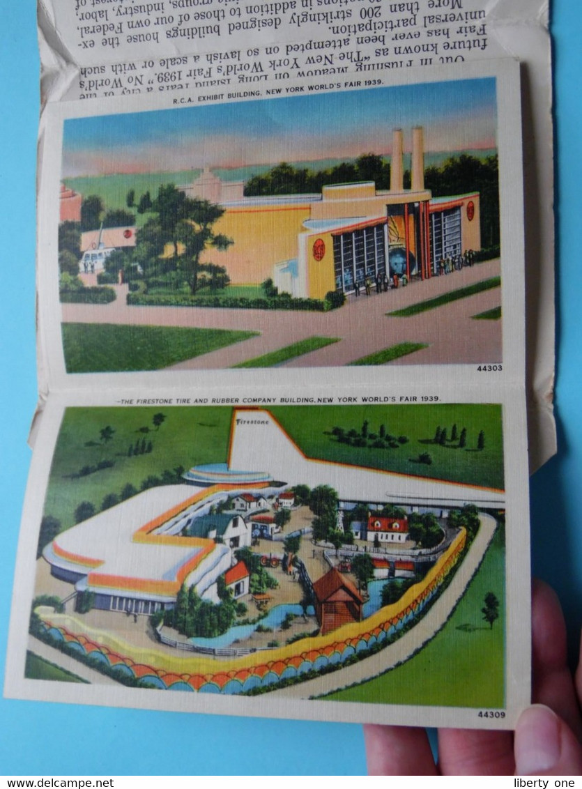 NEW YORK WORLD'S FAIR 1939 ( see / voir Scans ) Miller Art Carnet with Views of the Fair > Stamp 1939 !