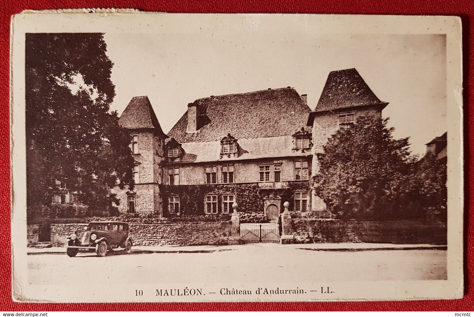 CPA  -  Mauléon  -  Château D' Andurrain  -( Voiture Renault  Ancienne ) - Mauleon