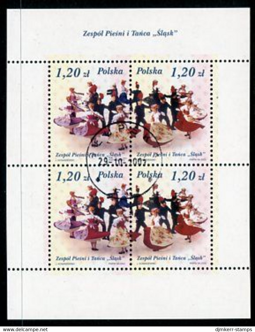 POLAND 2003 Slask Folk Ensemble Used.  Michel Block 158 - Used Stamps