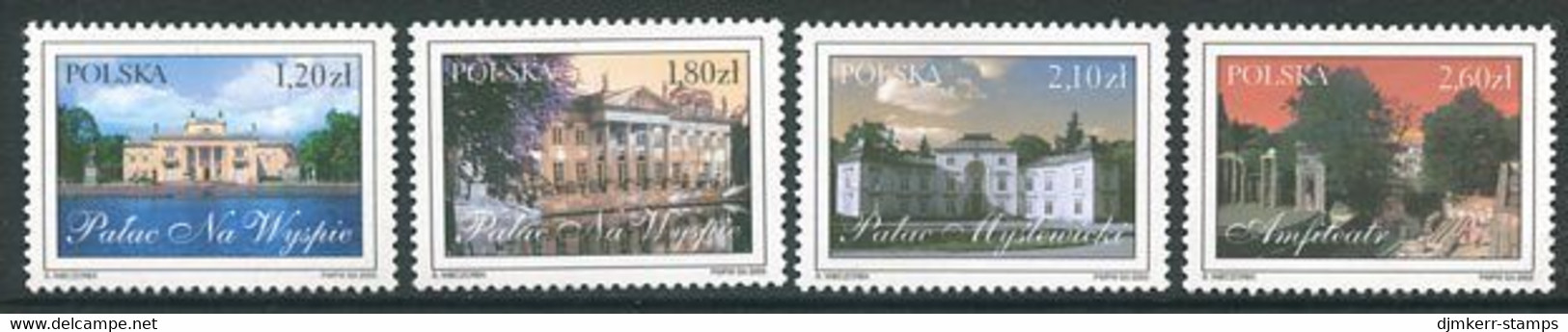 POLAND 2003 Royal Palaces  MNH / **.  Michel 4052-55 - Unused Stamps