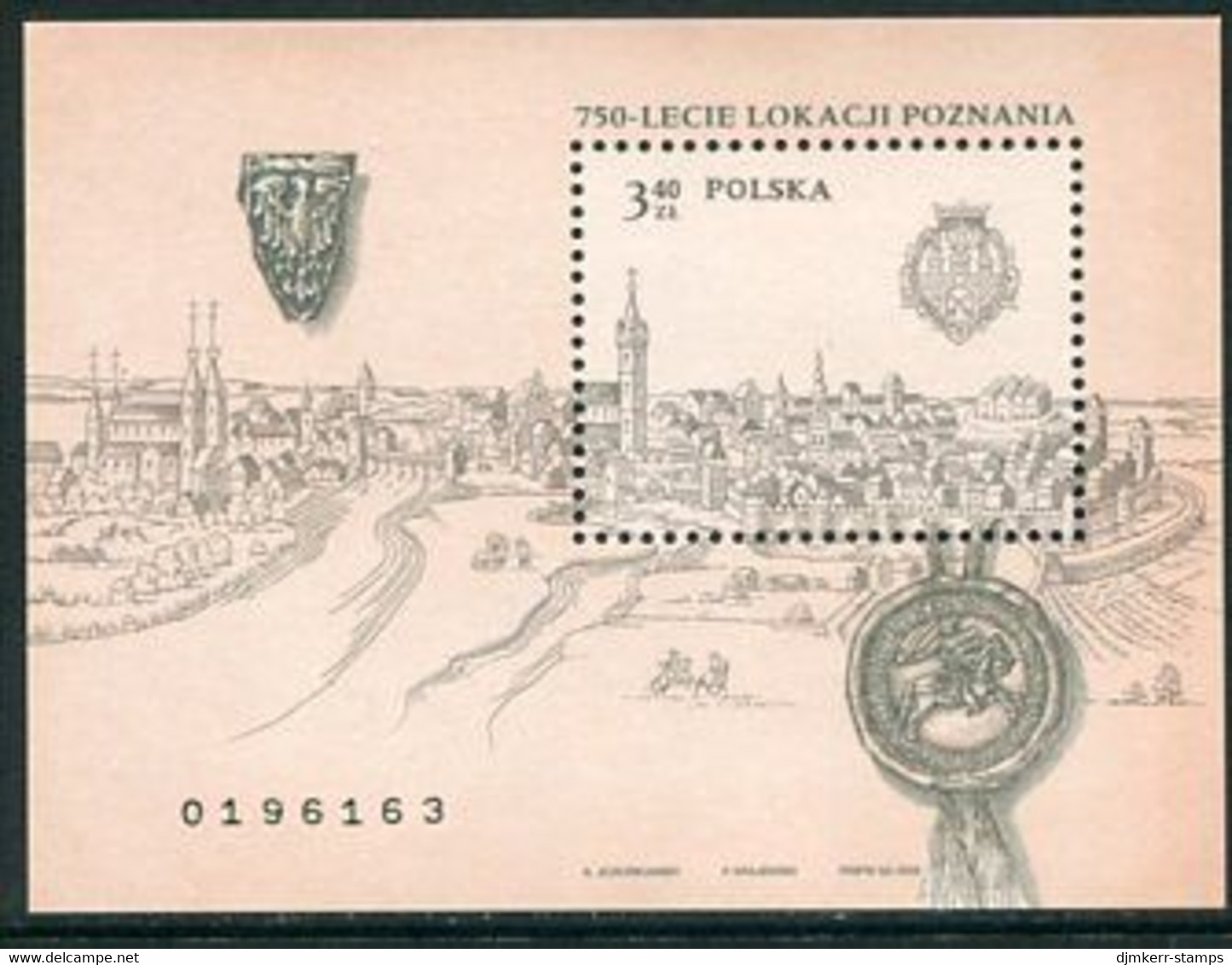 POLAND 2003 750th Anniversary Of Poznan  MNH / **.  Michel Block 156 - Nuovi