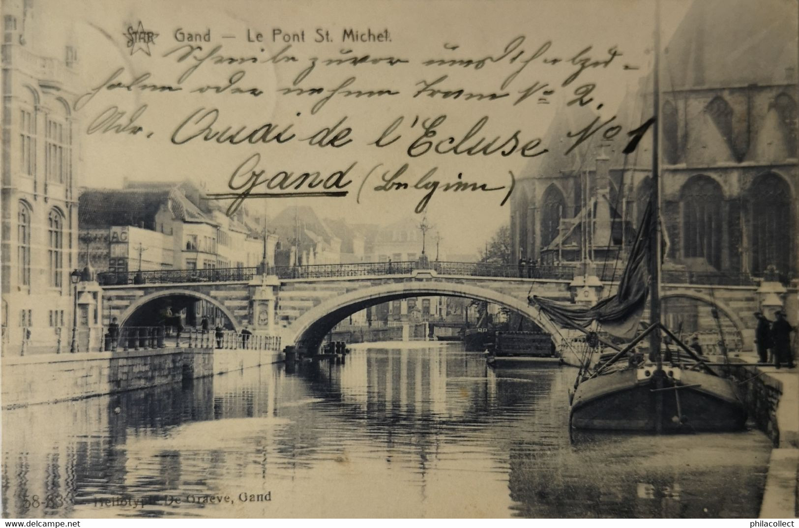 Gent - Gand // Pont St. Michel 19?? Ed. Star _De Graeve 58 - 83 - Gent