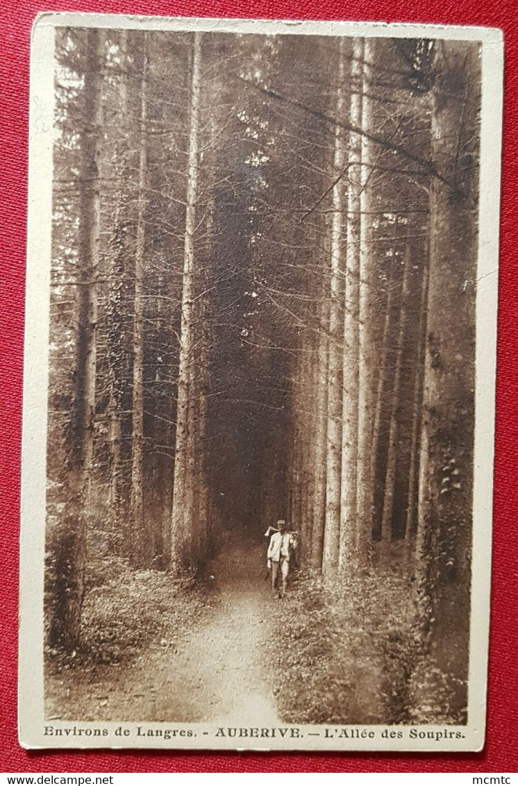 CPA  Provenant D'un Carnet - Environs  De Langres  -  Auberive - L'Allée Des Soupirs - Auberive