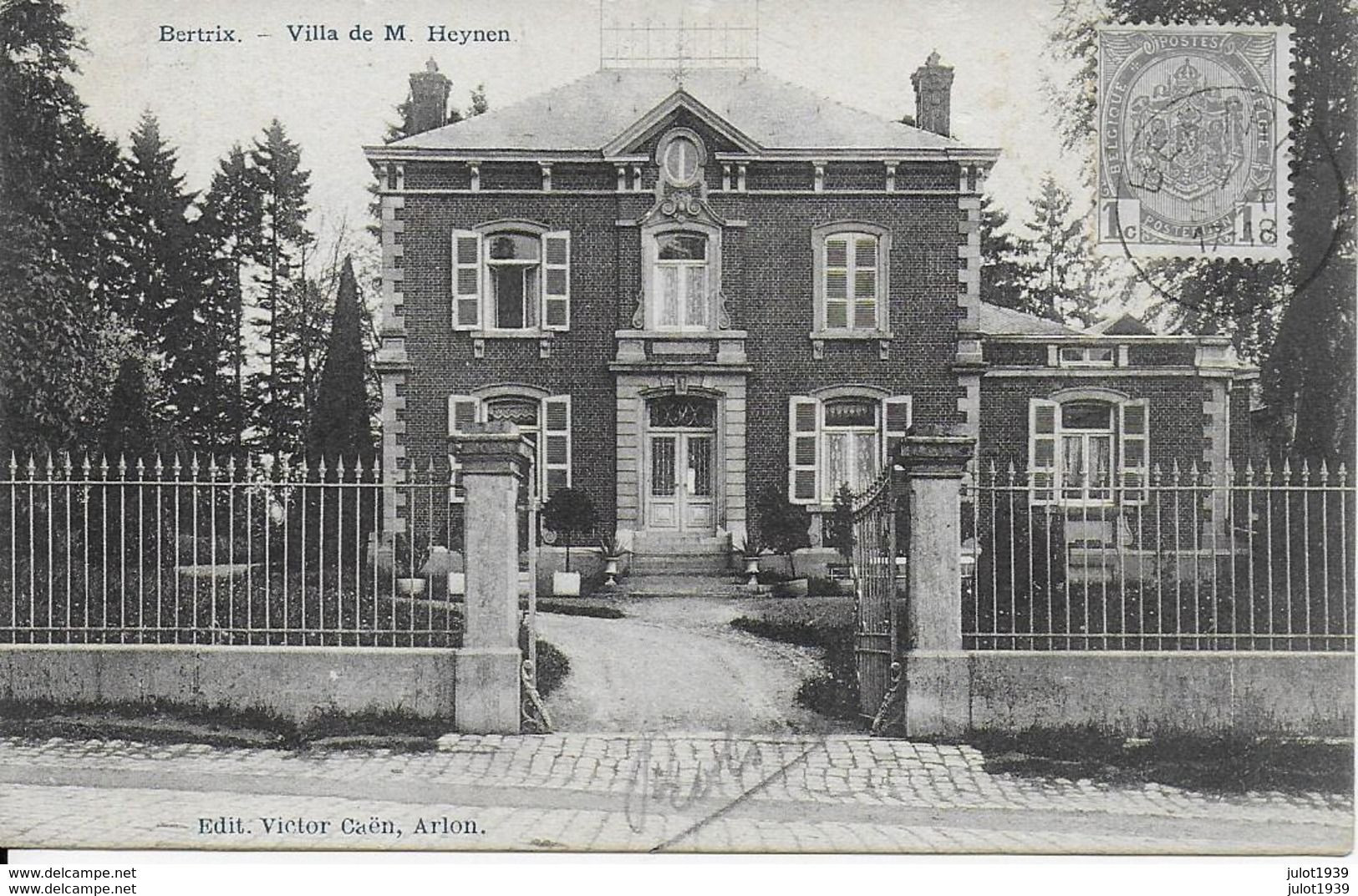VANCE ..-- BERTRIX ..--  Burhaimont . Villa Heynen . 1908 Vers VANCE ( Melle Augusta BALON ) . Voir Verso . - Etalle