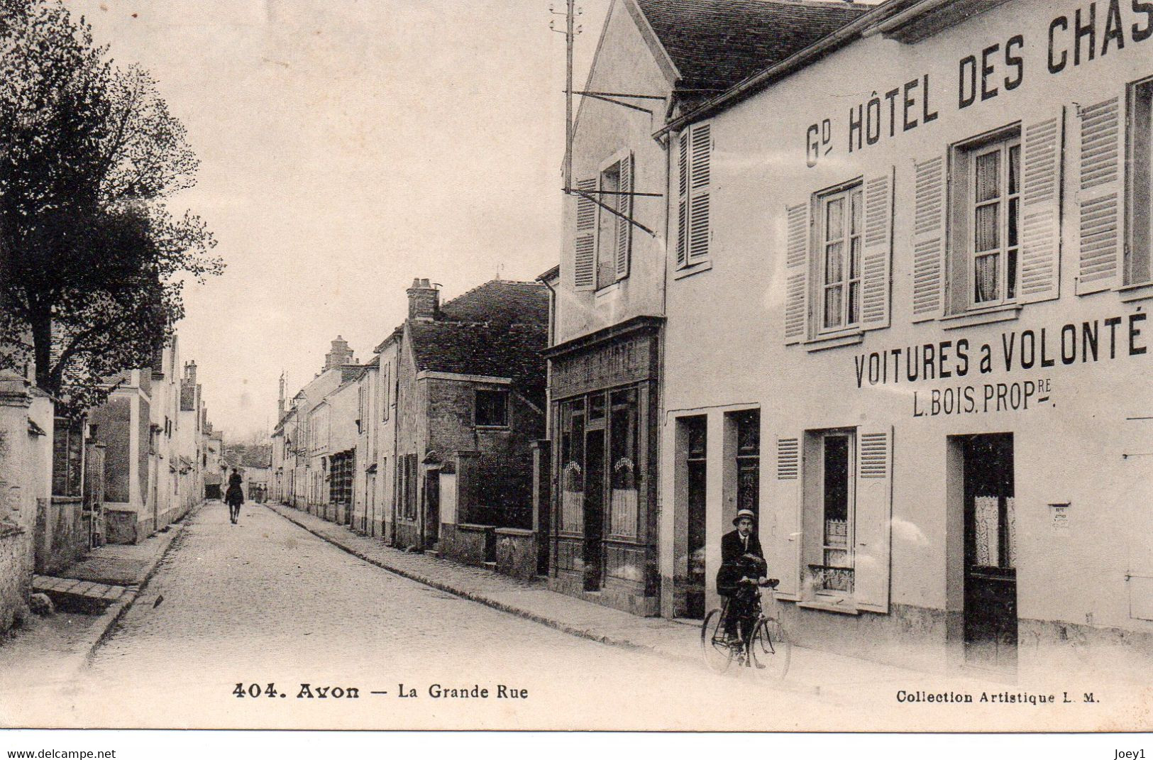 Cpa Avon La Grande Rue, Seine Et Marne. - Avon