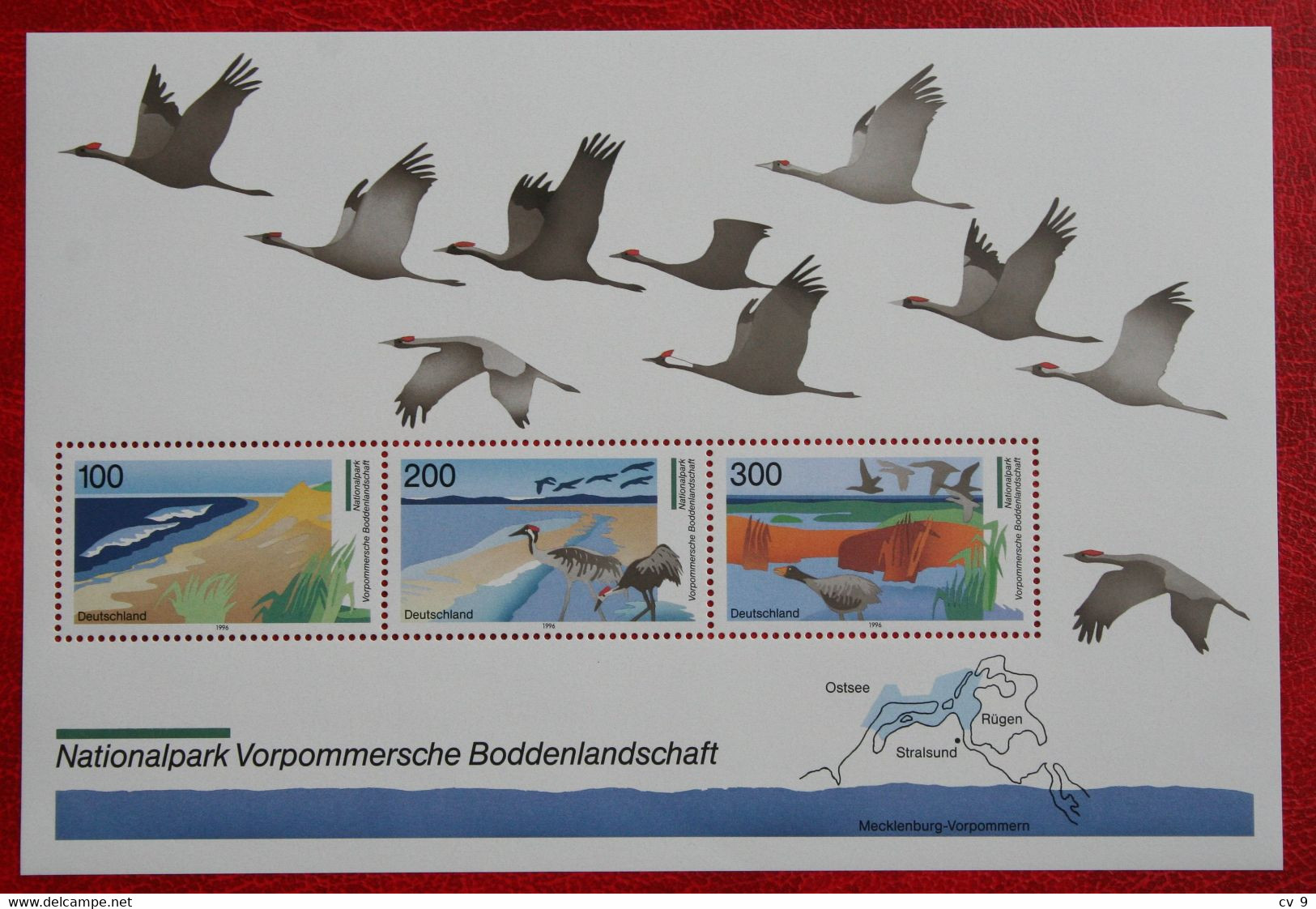 Nationalpark Vorpommersche Bodden 1996 Mi 1871-1873 Block 36 Neuf Sans Charniere POSTFRIS MNH ** Germany BRD / Allemange - Other & Unclassified