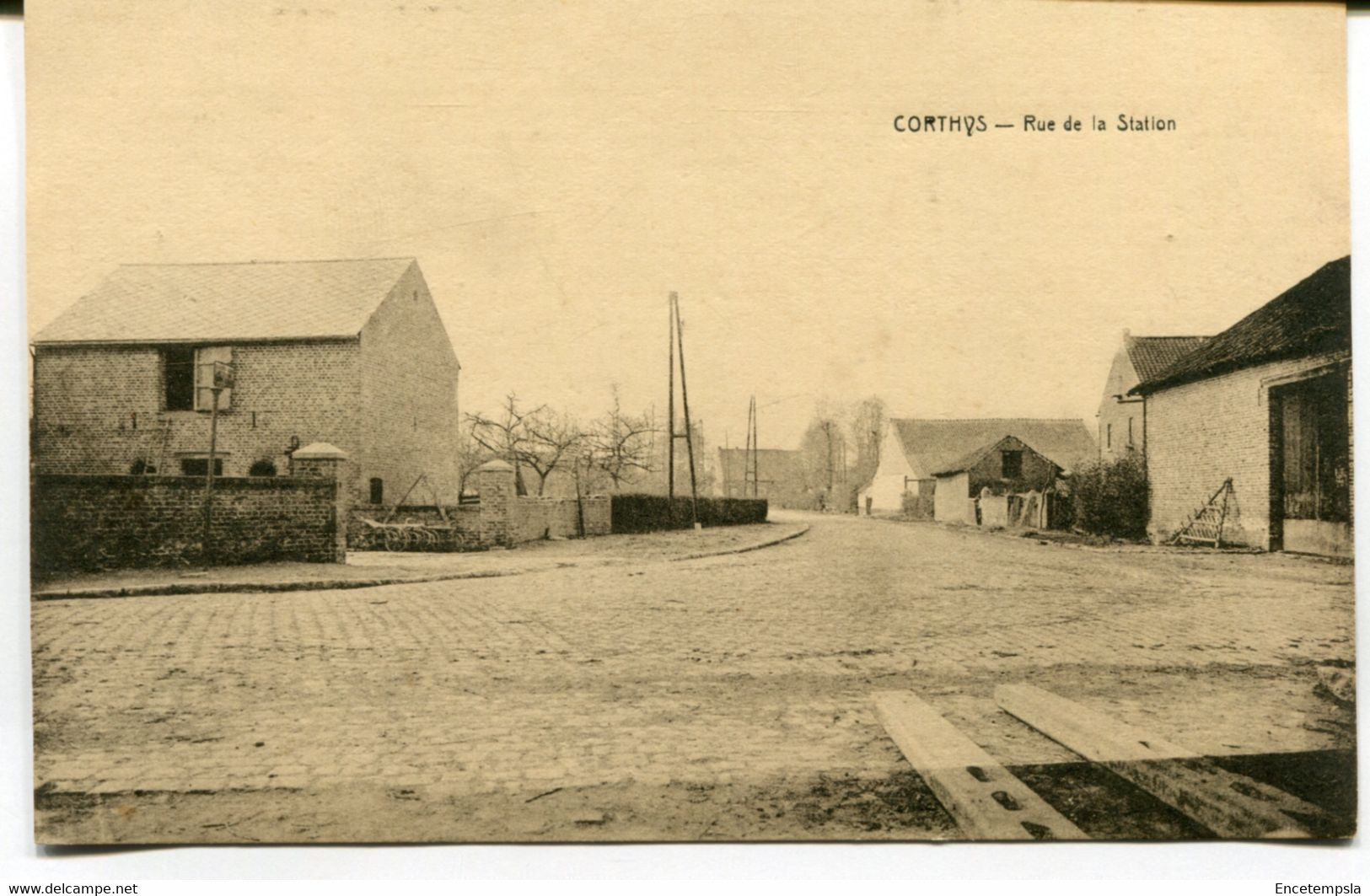 CPA - Carte Postale - Belgique - Corthys - Rue De La Station (MO17736) - Gingelom