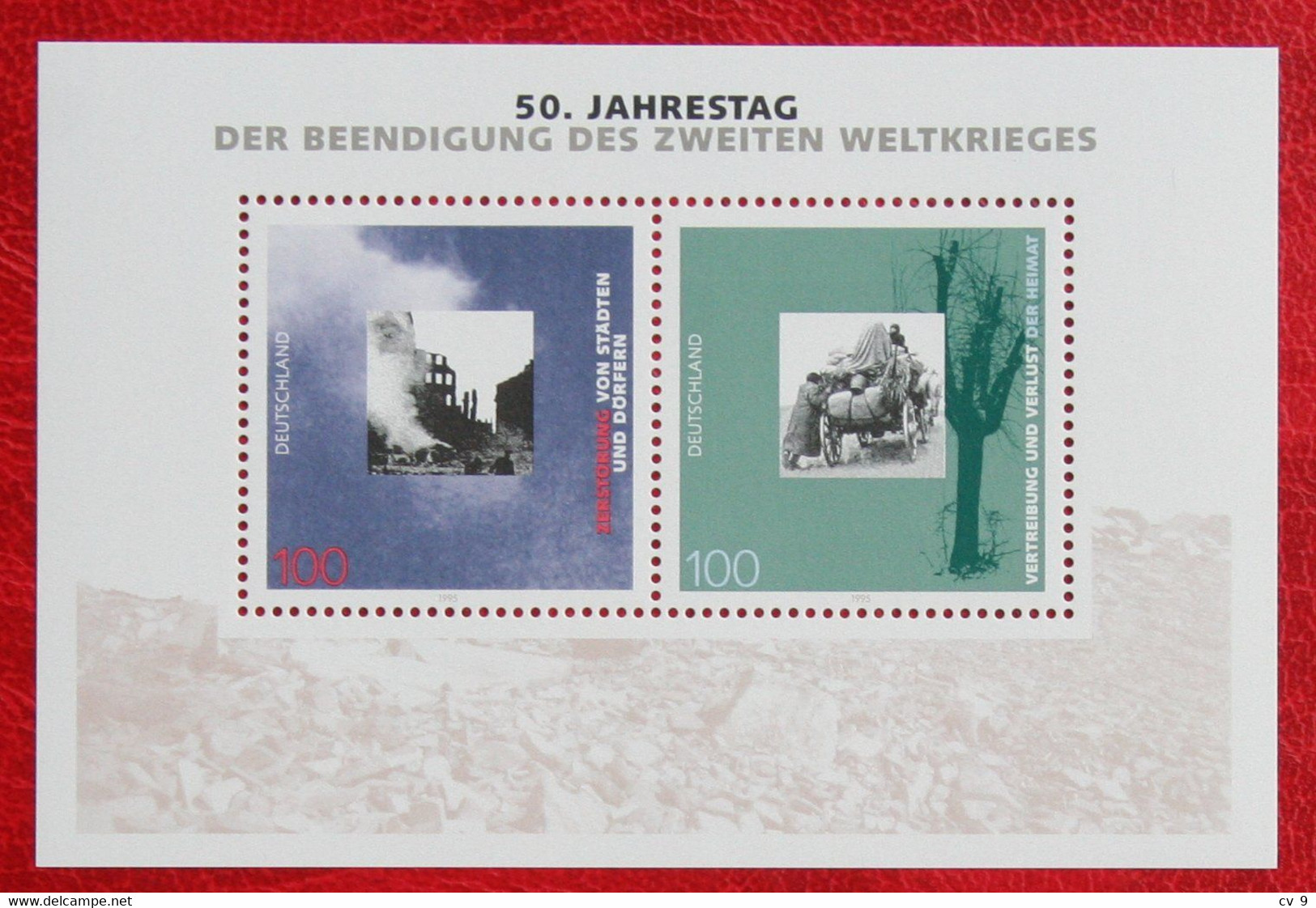 Ende Des Zweiten Weltkrieg 1995 Mi 1794-1795 Block 31 Neuf Sans Charniere POSTFRIS MNH ** Germany BRD / Allemange - Other & Unclassified