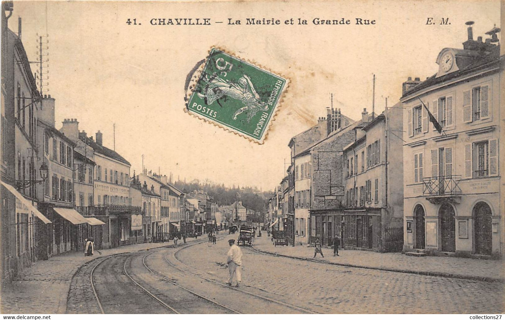 92-CHAVILLE- LA MAIRIE ET LA GRANDE RUE - Chaville