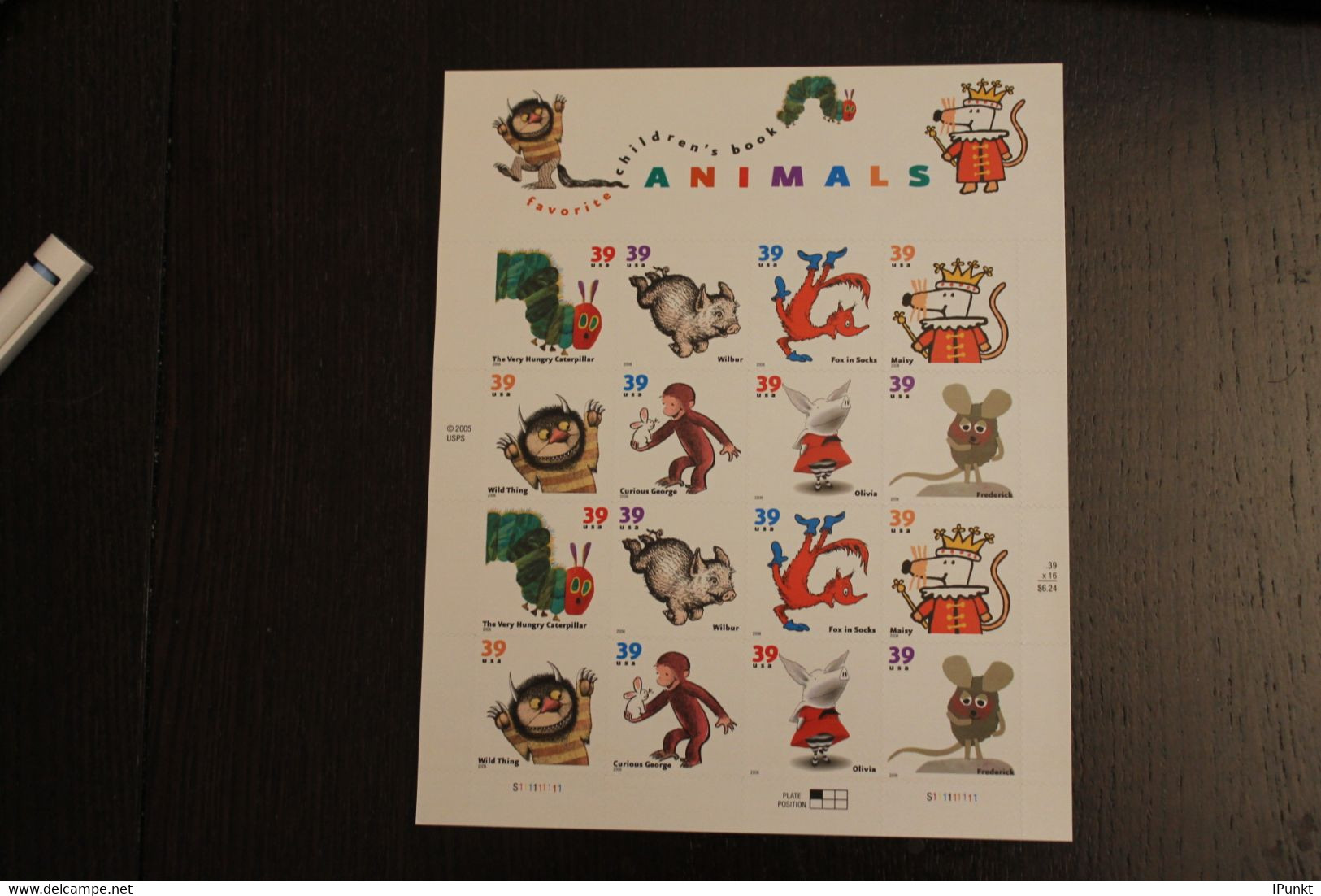 USA 2006; Tierfiguren Aus Kinderbüchern; Folienbogen, Sk, MiNr  4020-27, MNH - Feuilles Complètes