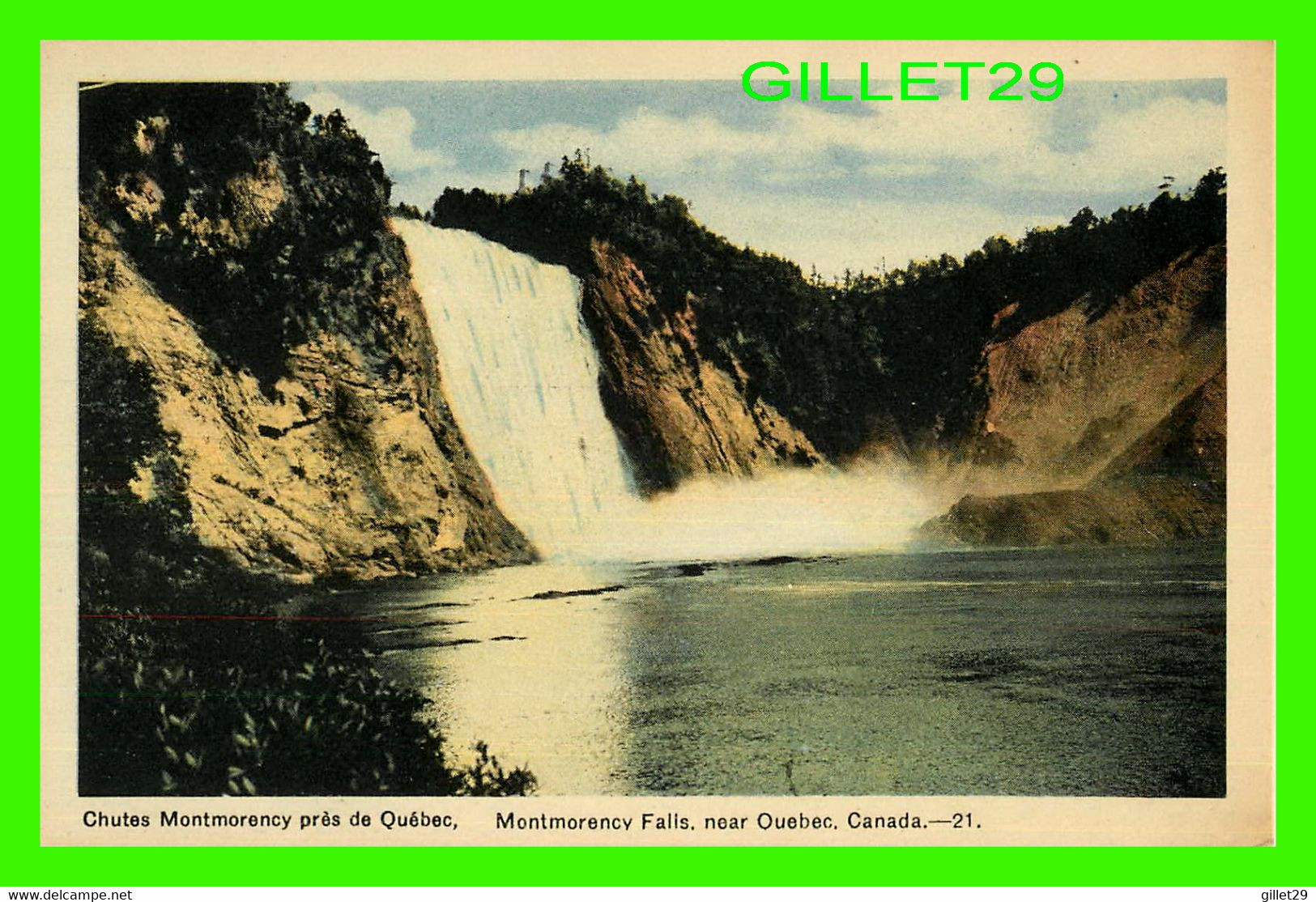 QUÉBEC - CHUTES MONTMORENCY PRÈS DE QUÉBEC - PECO - - Chutes Montmorency