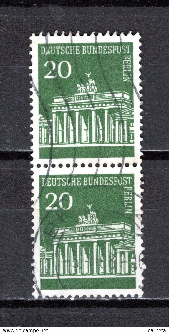 ALLEMAGNE BERLIN    N° 258 NUMERO NOIR COTE GOMME + NORMAL   OBLITERE   COTE ? €    MONUMENT PORTE DE BRANDEBOURG - Rolstempels