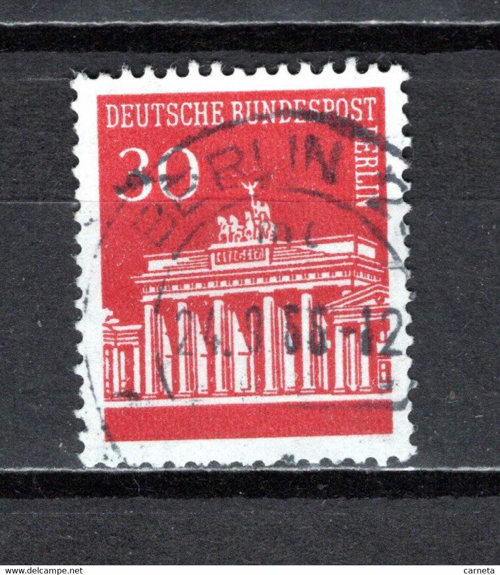 ALLEMAGNE BERLIN    N° 259 NUMERO NOIR COTE GOMME    OBLITERE   COTE ? €    MONUMENT PORTE DE BRANDEBOURG - Roller Precancels