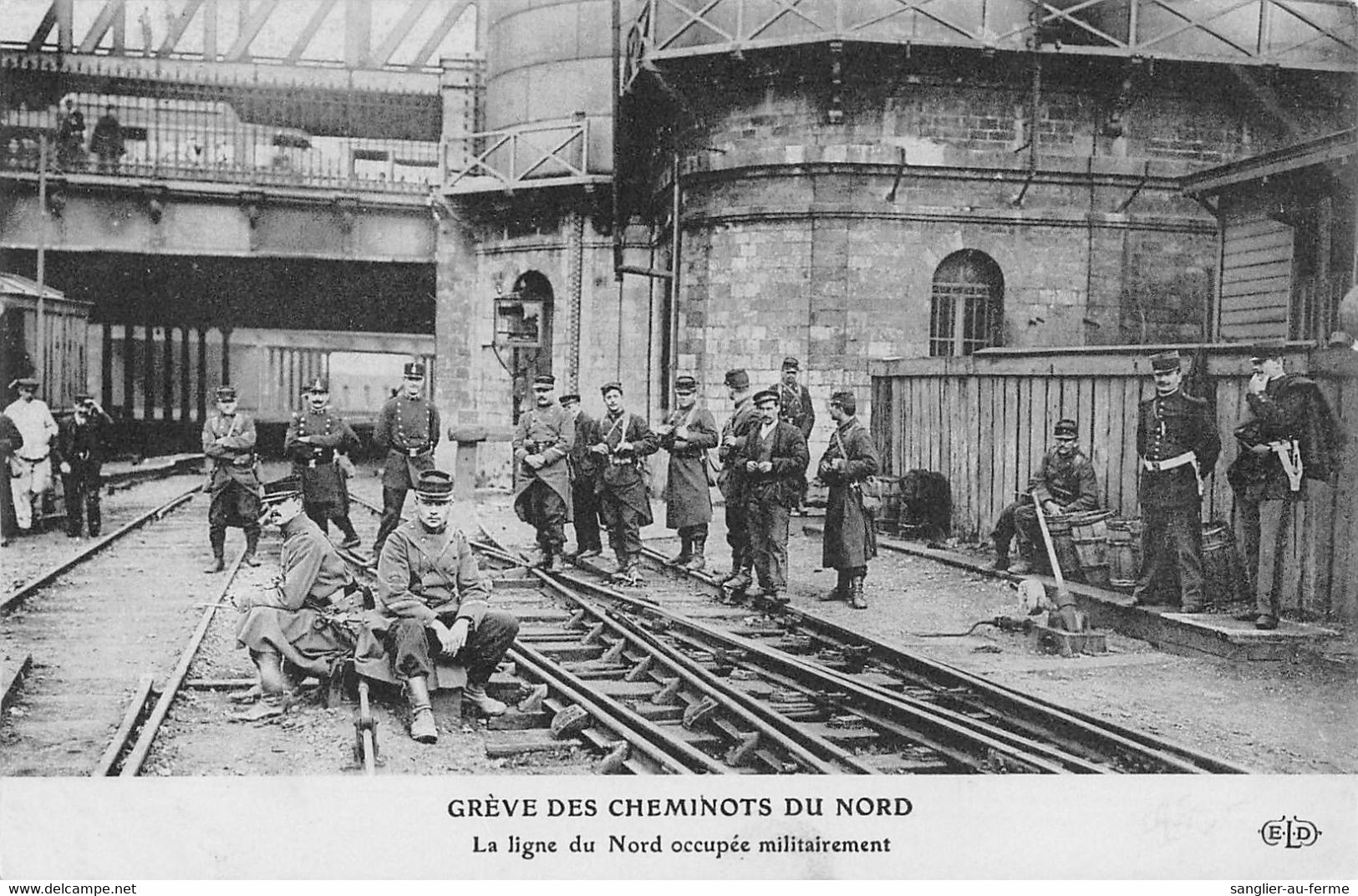 CPA 75 PARIS GREVE DES CHEMINOTS DU NORD LA LIGNE DU NORD OCCUPEE MILITAIREMENT - Stations, Underground