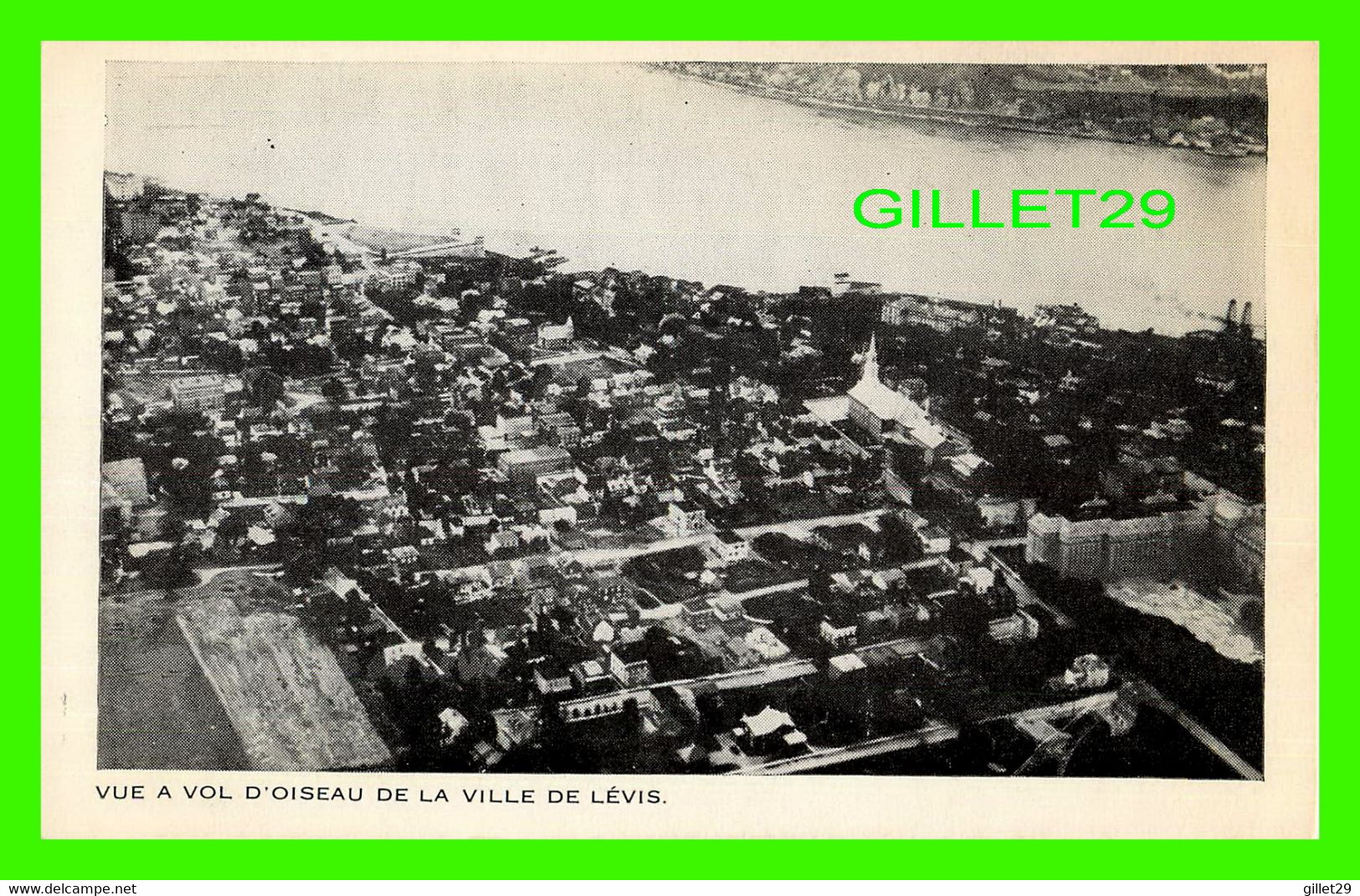 LÉVIS, QUÉBEC - VUE A VOL D'OISEAU DE LA VILLE DE LÉVIS -  LORENZO AUDET ENR, ÉDITEUR - - Levis