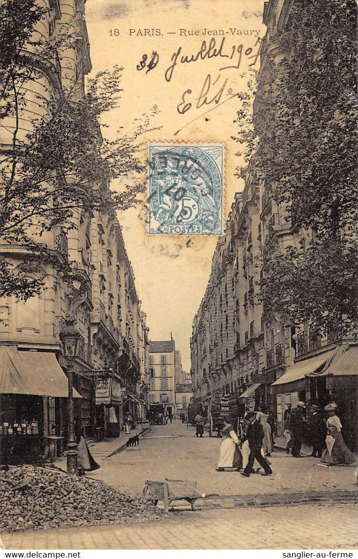 CPA 75 PARIS XIVe RUE JEAN VAURY - Distretto: 14