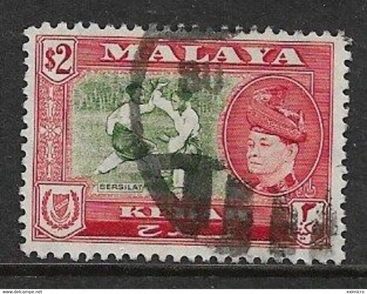 MALAYA - KEDAH 1958 $2 SG 101 GOOD USED Cat £55 - Kedah