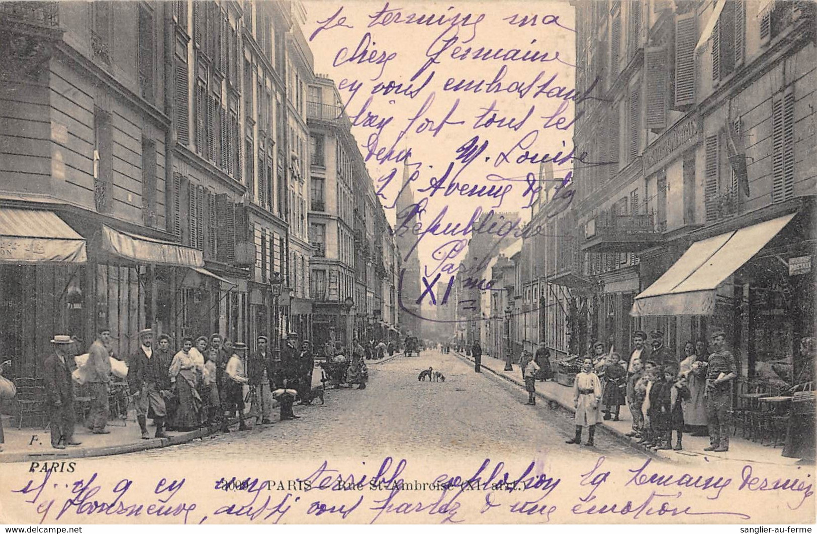 CPA 75 PARIS XIe RUE SAINT AMBROISE - Distretto: 11