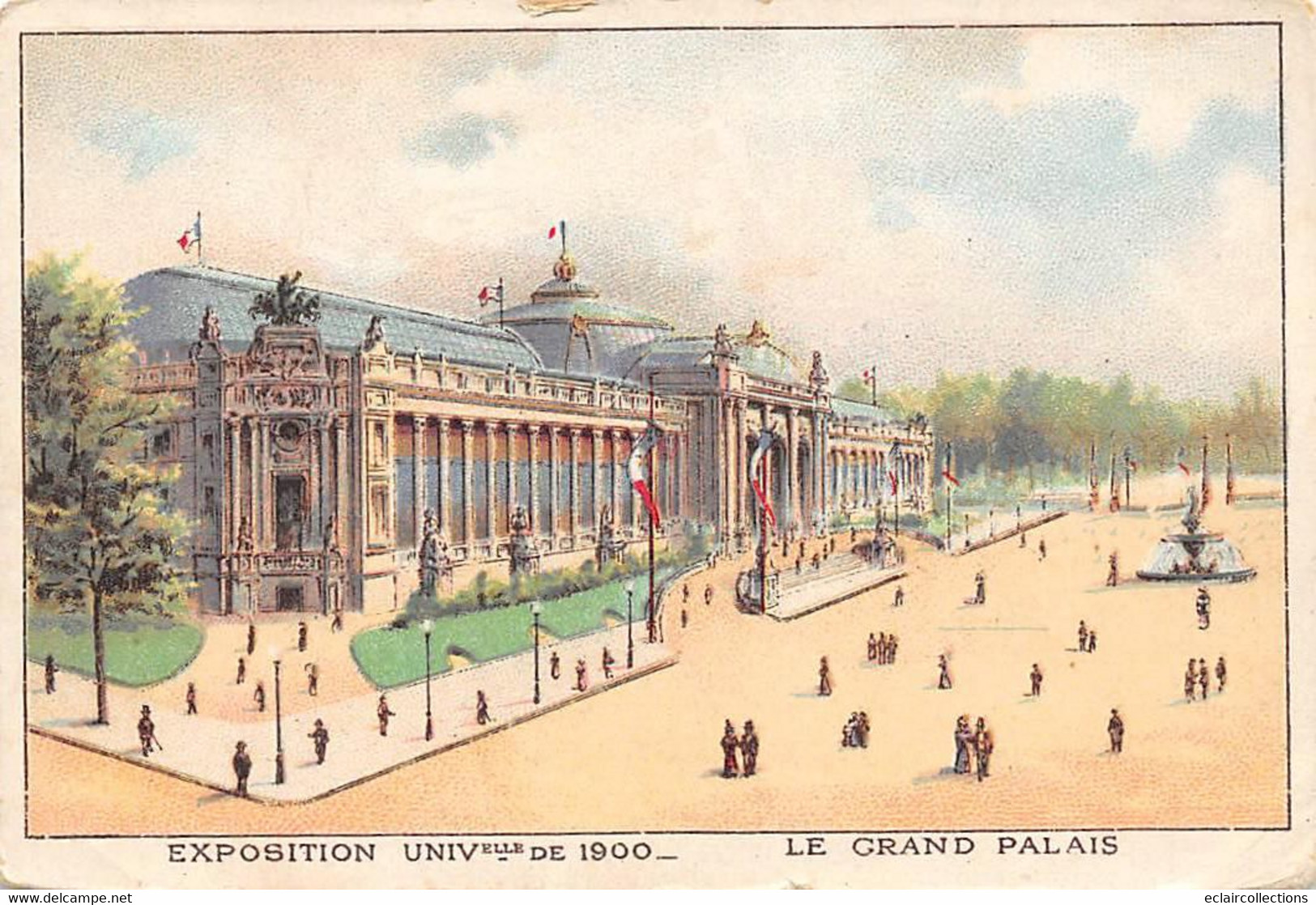 Image; 13.5 X 9.5  Exposition Universelle Paris 1900. Le Grand Palais  Chicorée A La  Bergère 59 Haubourdin  (voir Scan) - Other & Unclassified