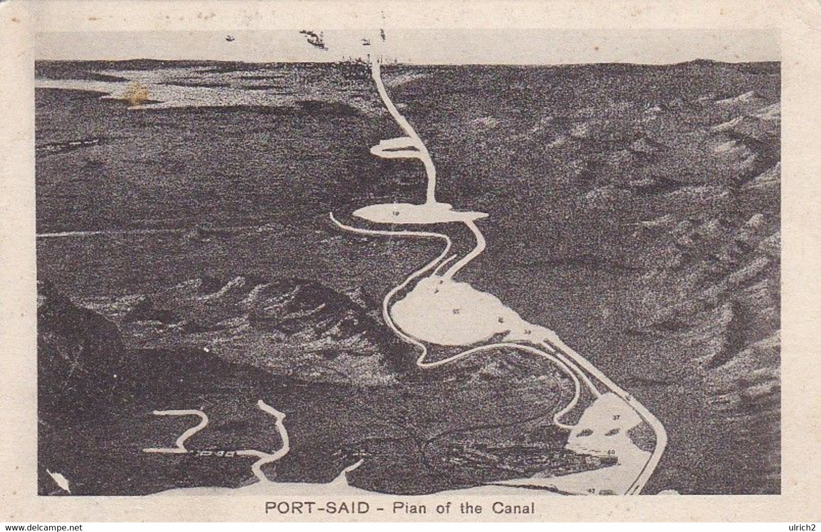 AK Port Said - Plan Of The Canal (57130) - Port Said