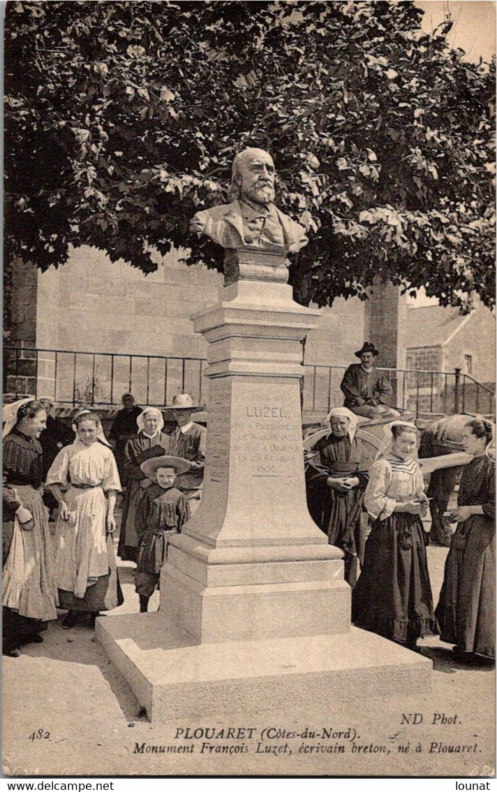 22 PLOUARET - Monument François Luzet , écrivain Né à Plouaret    * - Plouaret