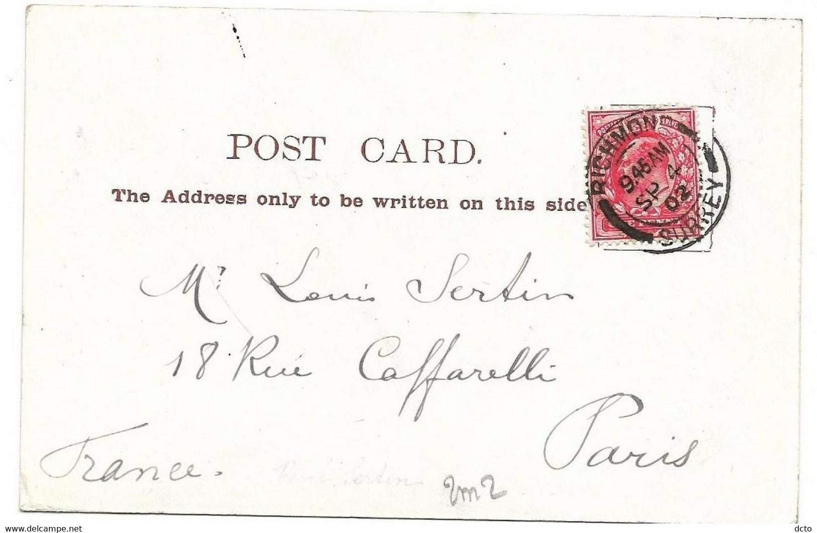 RICHMOND (Virginie) Star & Garter From River, Envoi 1902, Dos Simple - Richmond