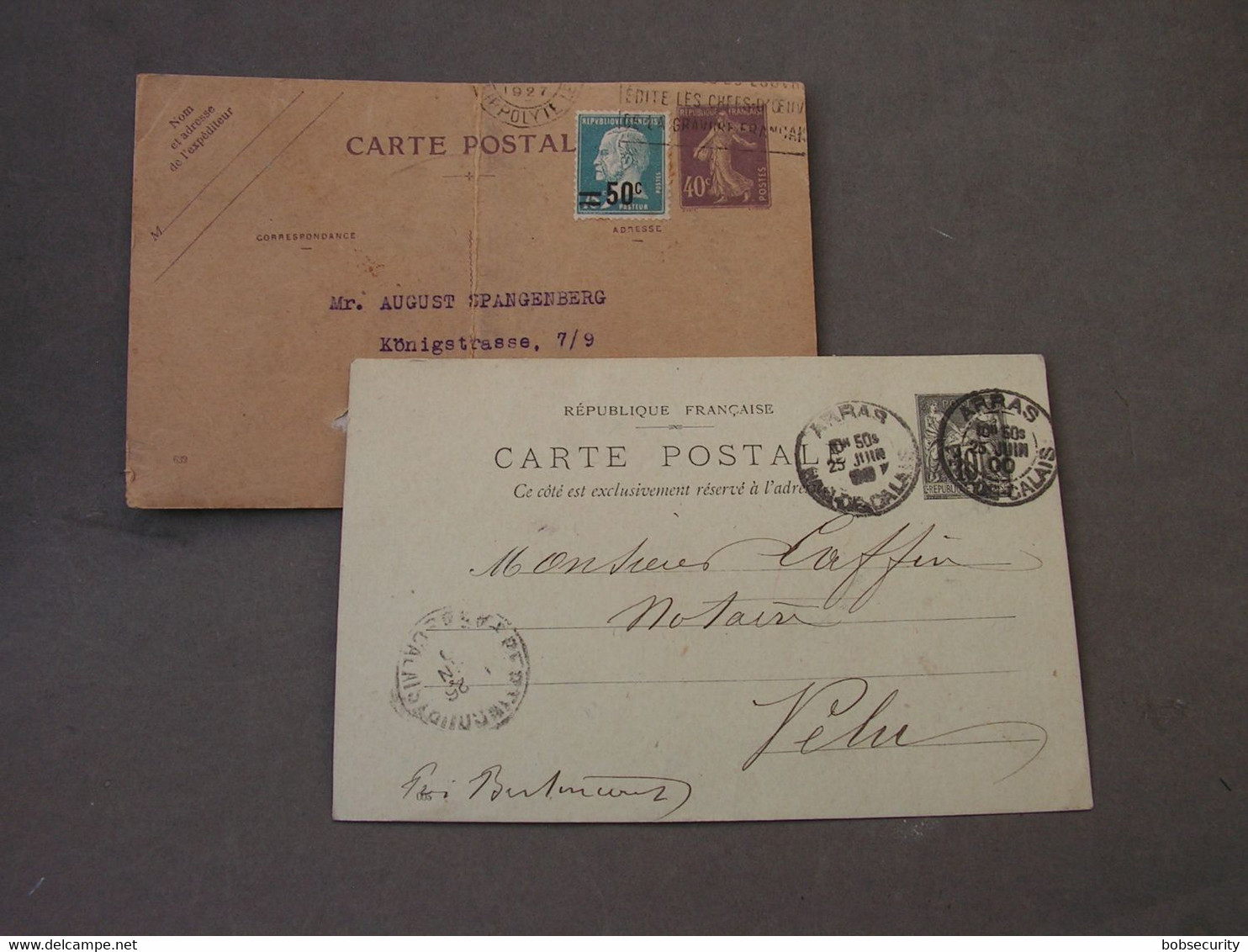 France  2 Alte Karten Lot - Lots Et Collections : Entiers Et PAP