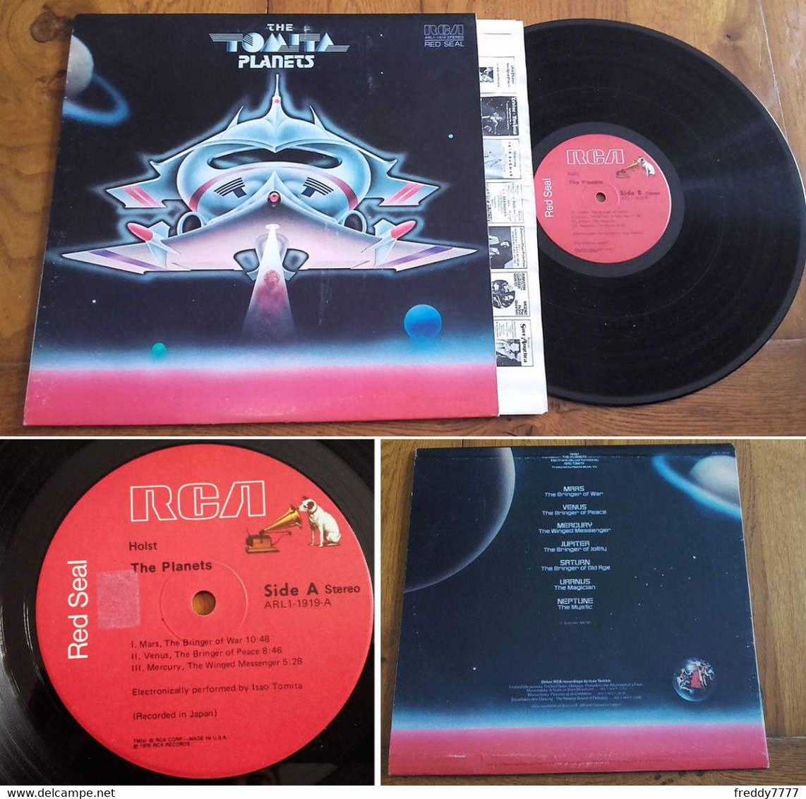 RARE U.S LP 33t RPM (12") TOMITA "The Planets" (1976) - Collector's Editions