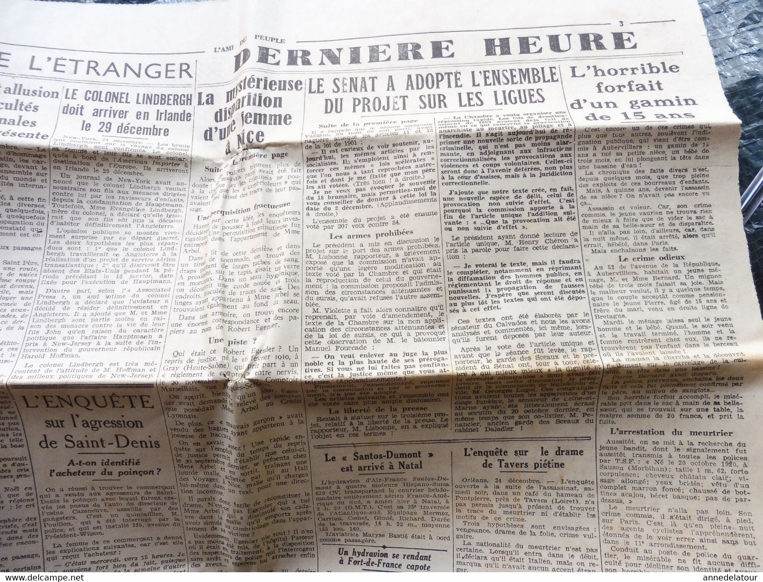 1935  L'arbre de Noël des enfants pauvres à BERLIN , organisé par Goebbels ; etc  ( journal L'AMI DU PEUPLE )