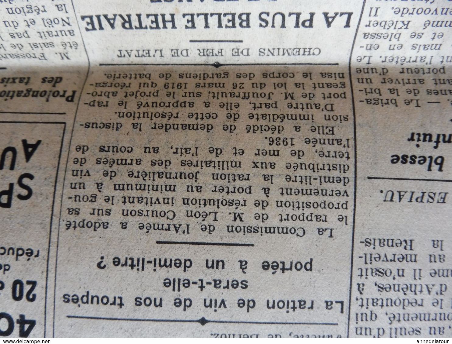 1935  Noël à BERLIN ; etc  ( journal L'AMI DU PEUPLE )