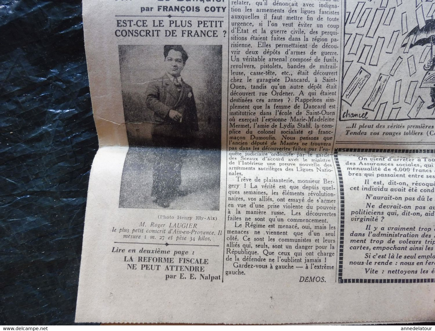 1934 Alors Que 850000 étrangers Travaillent En France 350000 Chômeurs Français Tendent La Main ; Etc ( L'AMI DU PEUPLE ) - Allgemeine Literatur