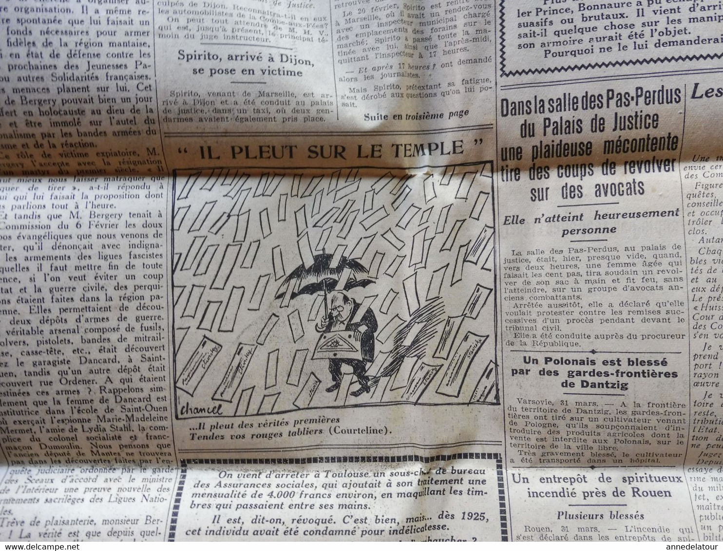 1934 Alors Que 850000 étrangers Travaillent En France 350000 Chômeurs Français Tendent La Main ; Etc ( L'AMI DU PEUPLE ) - Algemene Informatie