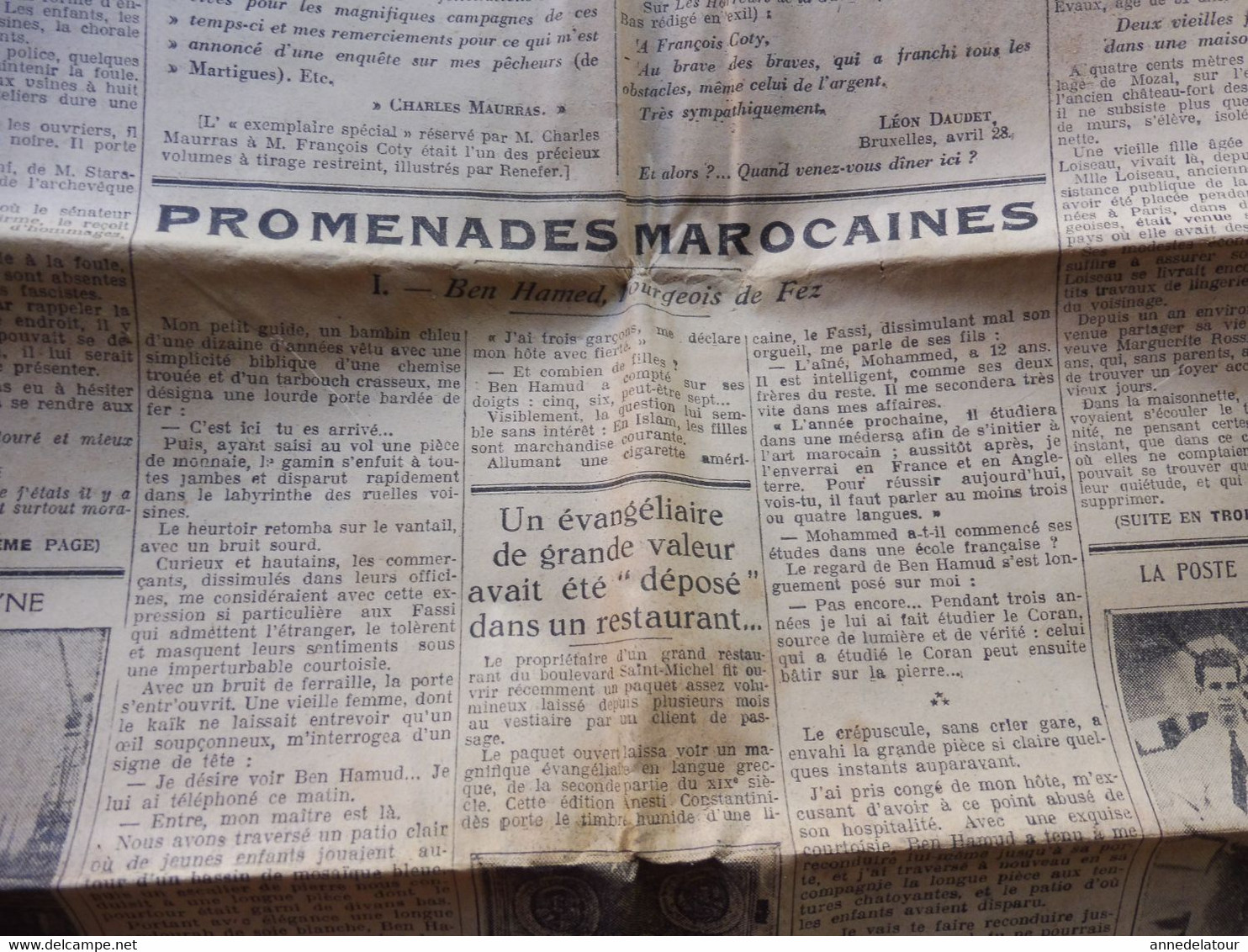 1932   Promenades Marocaines  ; Etc ( L'AMI DU PEUPLE ) - Testi Generali