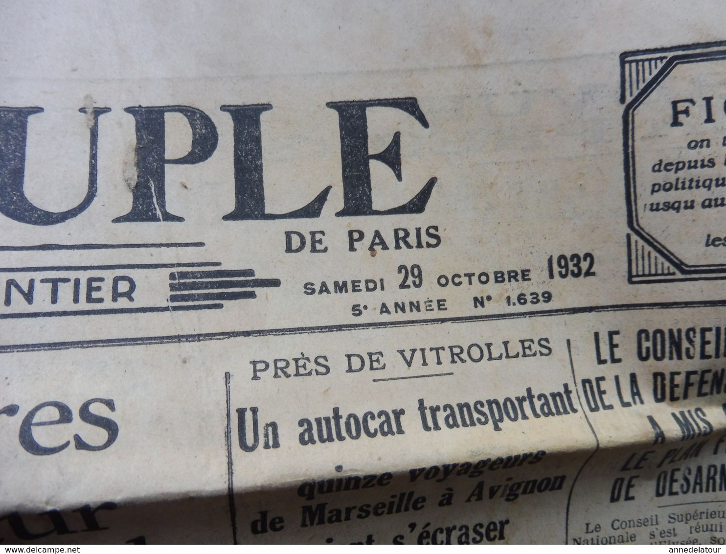 1932   Lancement Du Paquebot NORMANDIE   ; Etc ( L'AMI DU PEUPLE ) - Informaciones Generales