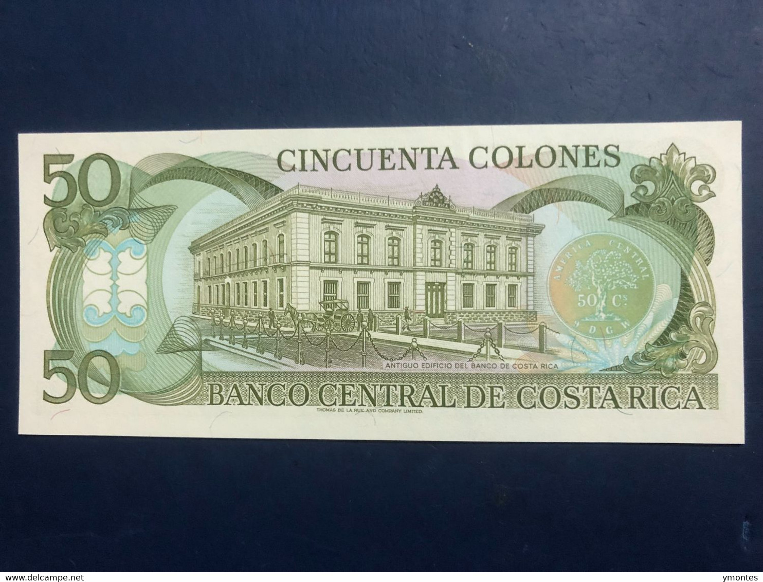 UNC Costa Rica Banknote 50 Colones P257 ( 07/07/1993) - Costa Rica