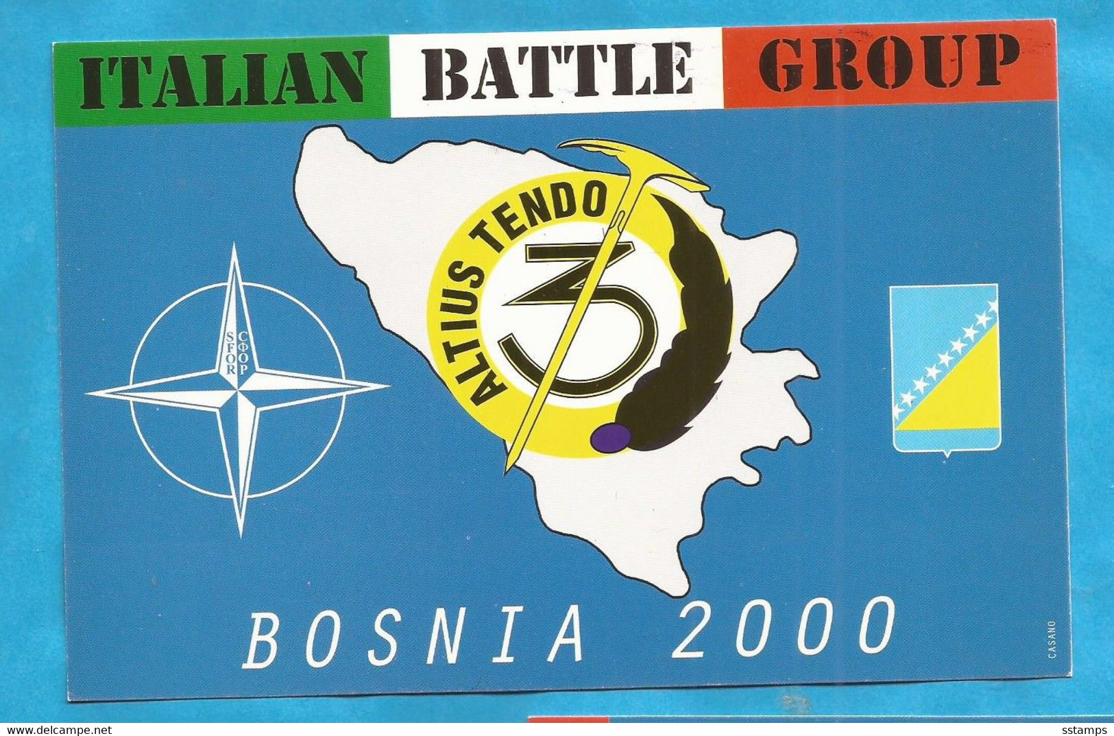 STOP- THE BOMBS KOSOVO SERBIA NATO SFOR ITALIA BOSNIA AEREI  POSTAL CARD INTERESSANT - Kosovo