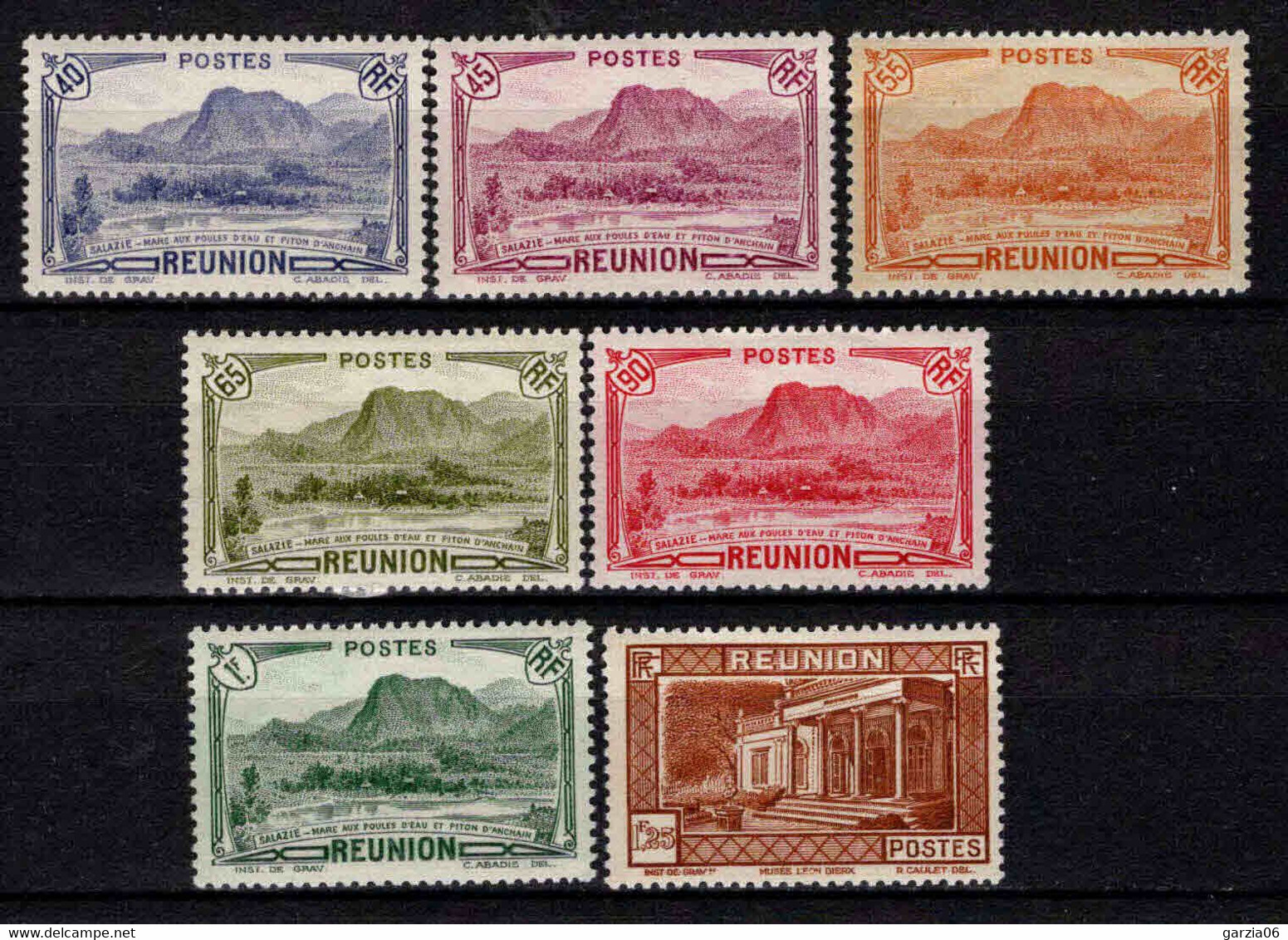 Martinique - 1933 - Paysages - N° 134/135/136A/137/139/140/141  - Neufs * - MLH - Ungebraucht