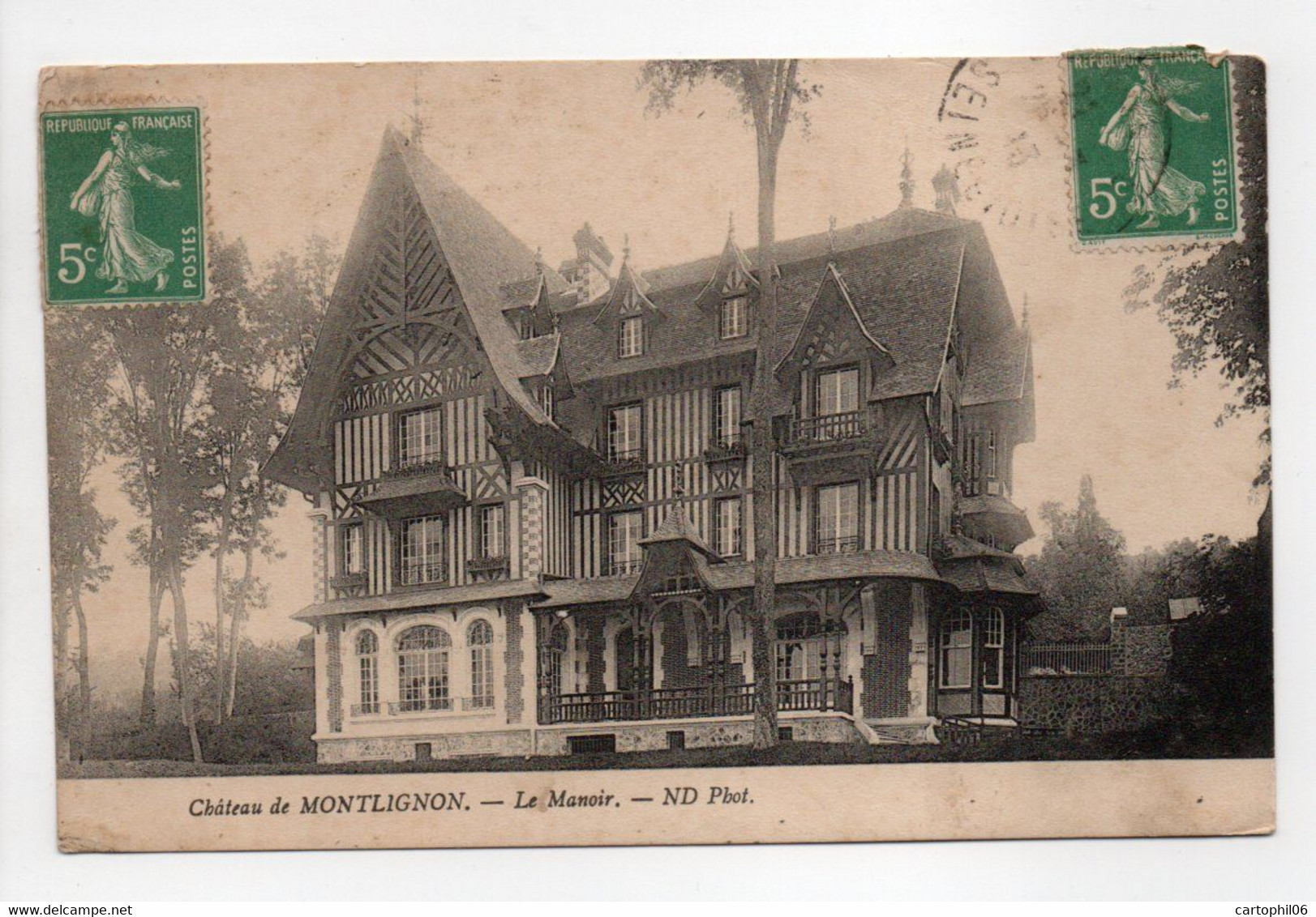 - CPA Château De MONTLIGNON (95) - Le Manoir 1913 - Photo Neurdein - - Montlignon
